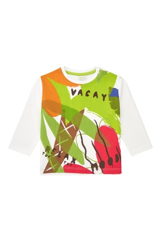 T-shirt Vacay Feelings - Wit