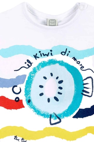 T-shirt et short - Blanc et bleu