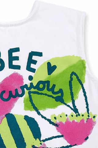 T-shirt - Blanc et vert