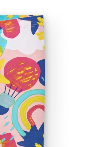 Legging Run Sing Jump - Bleu et rose