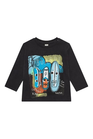 T-shirt First have fun - Gris