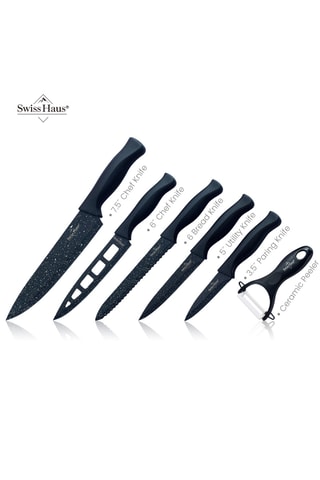 6 cuchillos de acero inoxidable Basel Premium