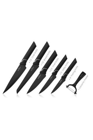 6 cuchillos de acero inoxidable Basel Premium
