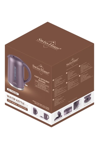 Hervidor inalámbrico de acero inoxidable Lake Geneva - 1,7 l - 1500 W