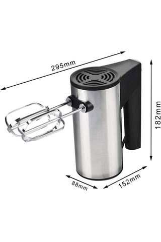 Batidora eléctrica de acero inoxidable Zermatt Glacier - 300 W - 5 velocidades
