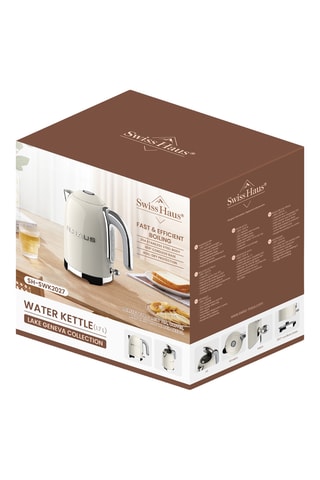 Hervidor inalámbrico de acero inoxidable Lake Geneva - 1,7 l - 2200 W
