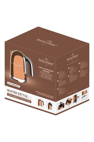 Hervidor inalámbrico de acero inoxidable Lake Geneva - 1,7 l - 2200 W