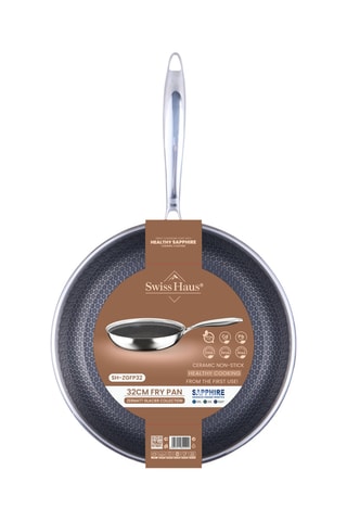 Sartén de acero inoxidable con revestimiento de cerámica Zermatt Glacier - 32 cm