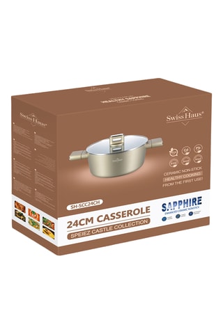 Sartén guisera con revestimiento de cerámica Speiez Castle - 24 cm - 4,1 l
