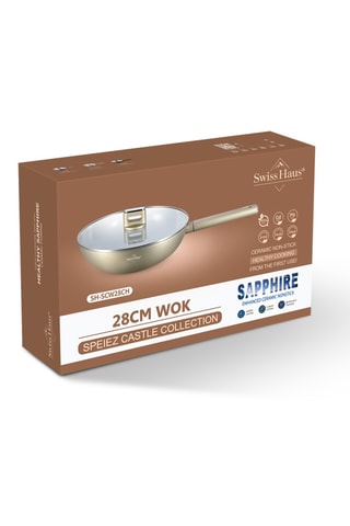 Wok con revestimiento de cerámica Speiez Castle - 28 cm - 3,4 l