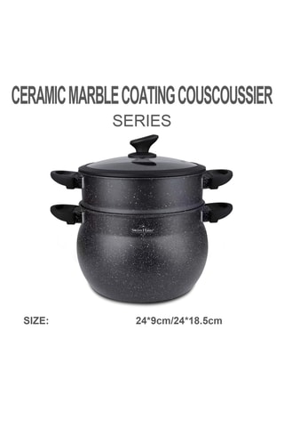 Cuscusera con revestimiento de cerámica Lausanne - 24 cm - 9 l