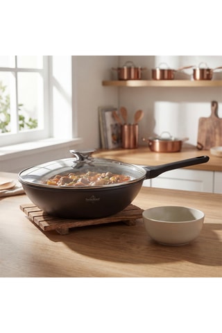 Wok con revestimiento de cerámica Basel Premium - 30 x 9 cm - 4,7 l