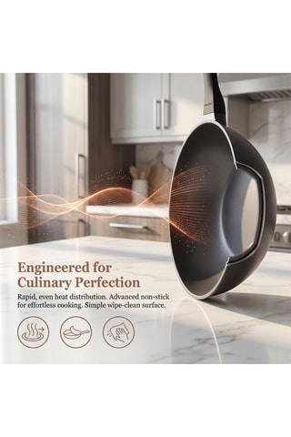Wok con revestimiento de cerámica Basel Premium - 30 x 9 cm - 4,7 l