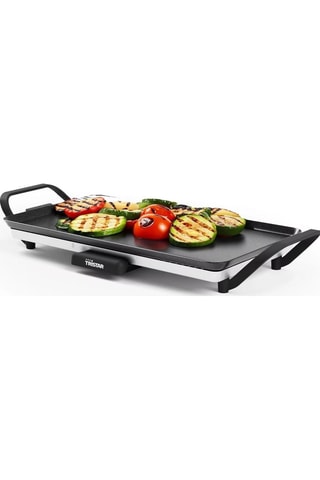 Plancha eléctrica de acero inoxidable Basel Premium - 46 x 26 cm