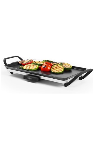 Plancha eléctrica de acero inoxidable Basel Premium - 46 x 26 cm