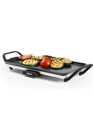 Plancha eléctrica de acero inoxidable Basel Premium - 46 x 26 cm