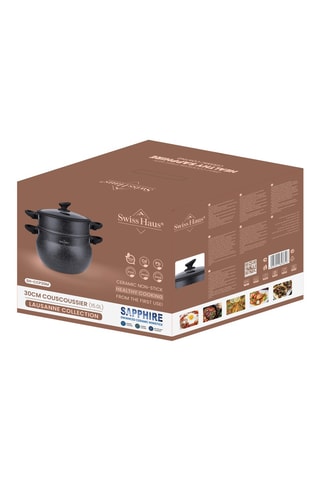 Cuscusera con revestimiento de cerámica Lausanne - 30 cm - 15 l
