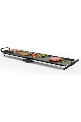 Plancha eléctrica de acero inoxidable Basel Premium - 90 x 23 cm