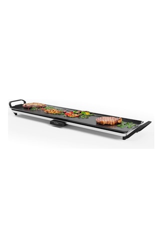 Plancha eléctrica de acero inoxidable Basel Premium - 90 x 23 cm