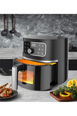 Air fryer de acero inoxidable con revestimiento de cerámica Lake Geneva  - 4,5 l - 1400 W