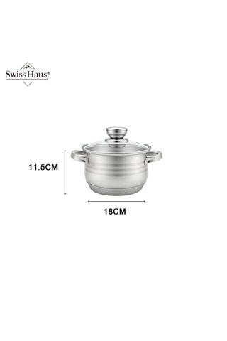 Batería de cocina de acero inoxidable Montreux Collection - 12 piezas
