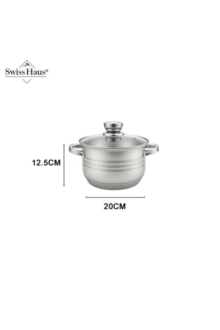 Batería de cocina de acero inoxidable Montreux Collection - 12 piezas