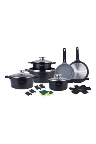 Batería de cocina con revestimiento de cerámica Lake Geneva - 19 piezas