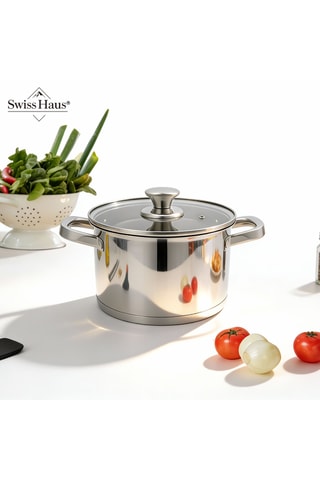 5 ollas de acero inoxidable Engelberg Collection - 16/18/20/24/28 cm - 2/2,7/3,7/6,3 l