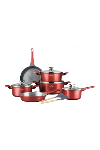 Batería de cocina con revestimiento de cerámica Basel Premium - 14 piezas