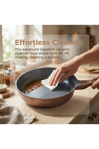 Batería de cocina con revestimiento de cerámica Basel Premium - 14 piezas