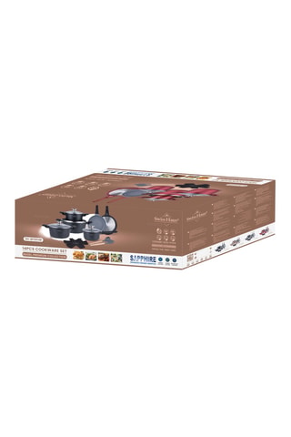 Batería de cocina con revestimiento de cerámica Basel Premium - 14 piezas
