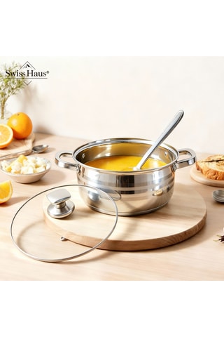 Batería de cocina de acero inoxidable Montreux Collection - 9 piezas