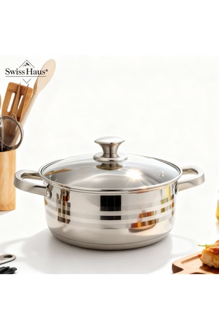 Batería de cocina de acero inoxidable Montreux Collection - 9 piezas