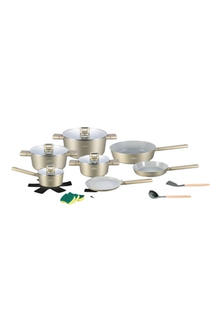 Batería de cocina con revestimiento de cerámica Speiez Castle - 18 piezas