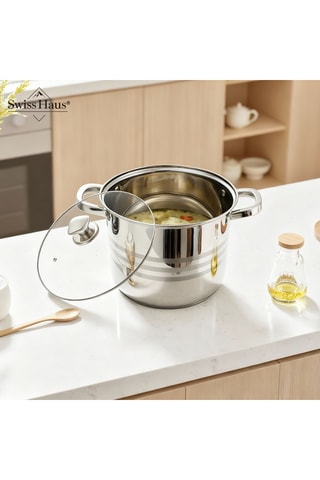 Batería de cocina de acero inoxidable Montreux Collection - 9 piezas