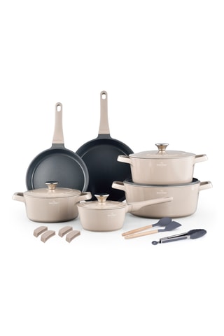 Batería de cocina con revestimiento de cerámica Zurich Luxury - 17 piezas