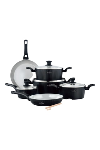 Batería de cocina con revestimiento de cerámica Lake Geneva - 14 piezas