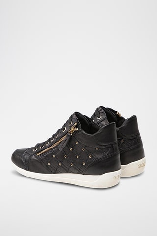 Baskets montantes en cuir Myria - Noir
