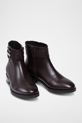 Bottines en cuir - Marron