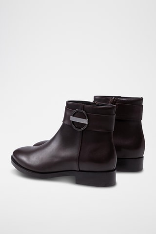 Bottines en cuir - Marron