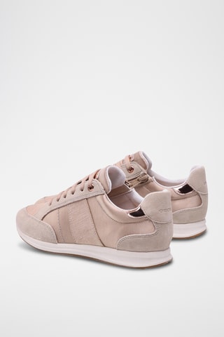 Baskets en cuir Avery - Beige et taupe
