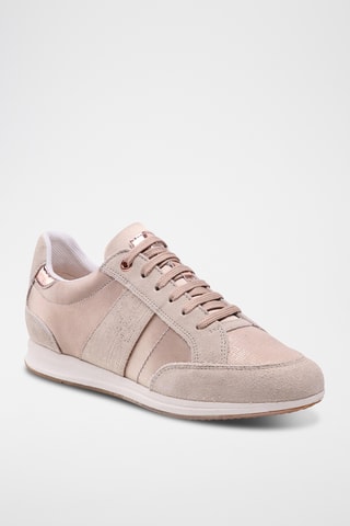 Baskets en cuir Avery - Beige et taupe