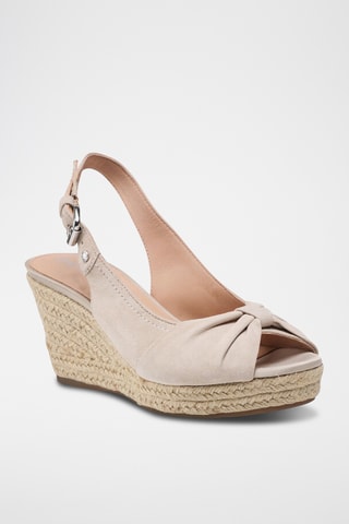 Sandales compensées Soleil - Beige