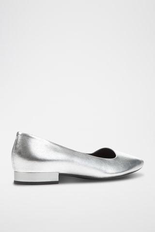 Ballerines en cuir Charyssa - Argenté