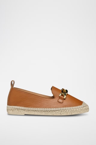 Espadrilles en cuir Lampedusa - Camel