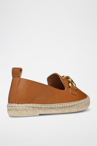 Espadrilles en cuir Lampedusa - Camel