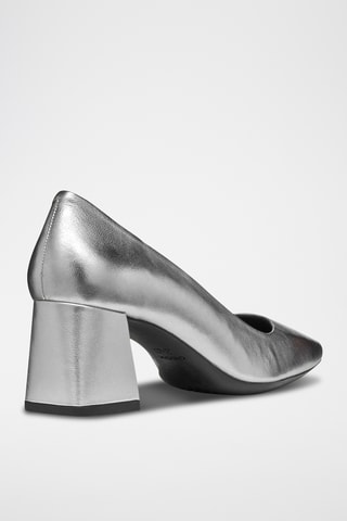 Escarpins en cuir Giselda - Argenté