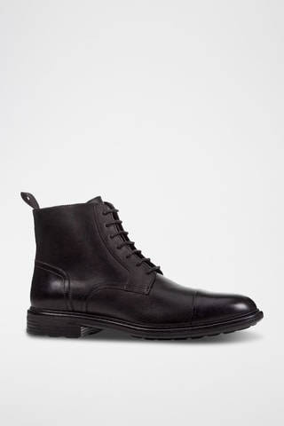 Boots en cuir verni Walk Pleasure - Noir