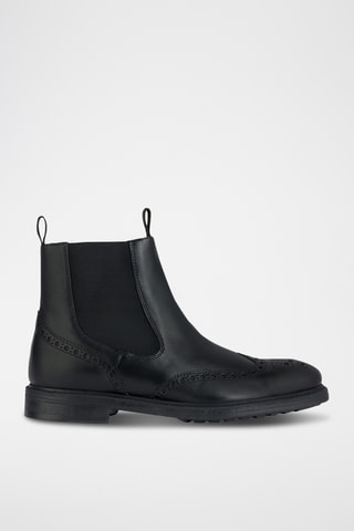 Boots Chelsea en cuir Tiberio - Noir
