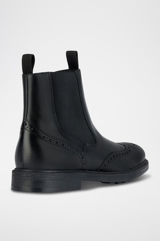 Boots Chelsea en cuir Tiberio - Noir